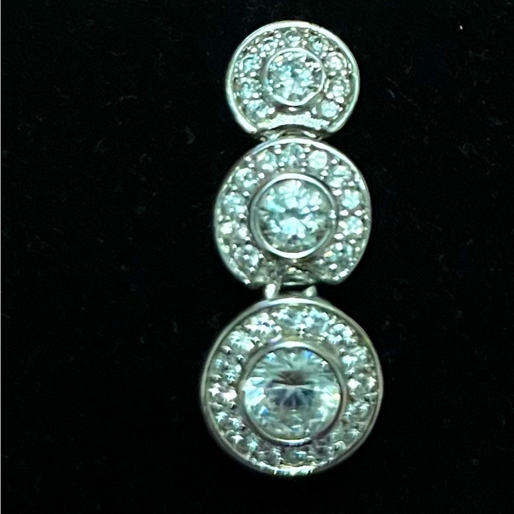 Round Circle Zirconia Diamonds Pendant